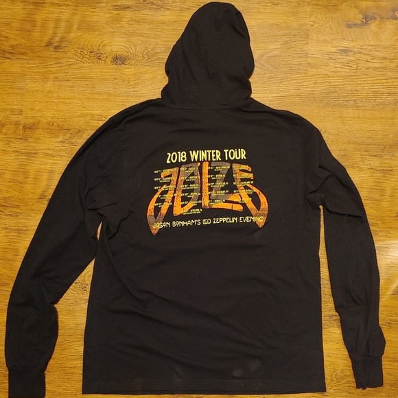 Jason Bonham's Led Zeppelin Evening concert worn band tee hoodie style shirt 🔥 - Picture 2 of 5